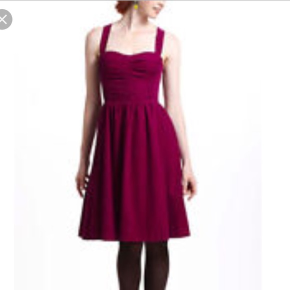 Anthropology HD in Paris Fuchsia Corduroy Dress  2 - Picture 2 of 8